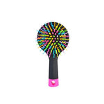 Rainbow Volume Anti-static Magic Hair Curl Straight Massage Comb Brush with Back Mirror